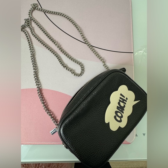 Coach Jamie Camera Bag With sign coach in Refine Pebble Leather Black - Picture 2 of 10